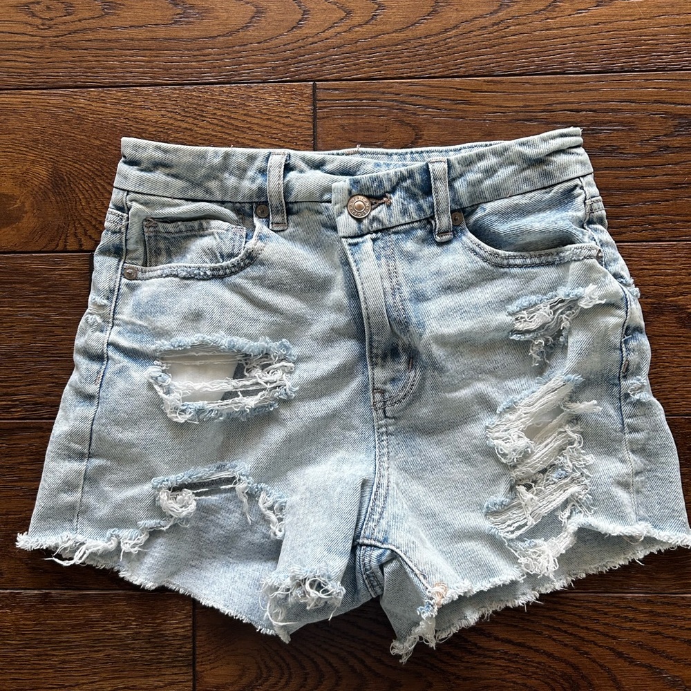 Distressed Denim Women's Shorts